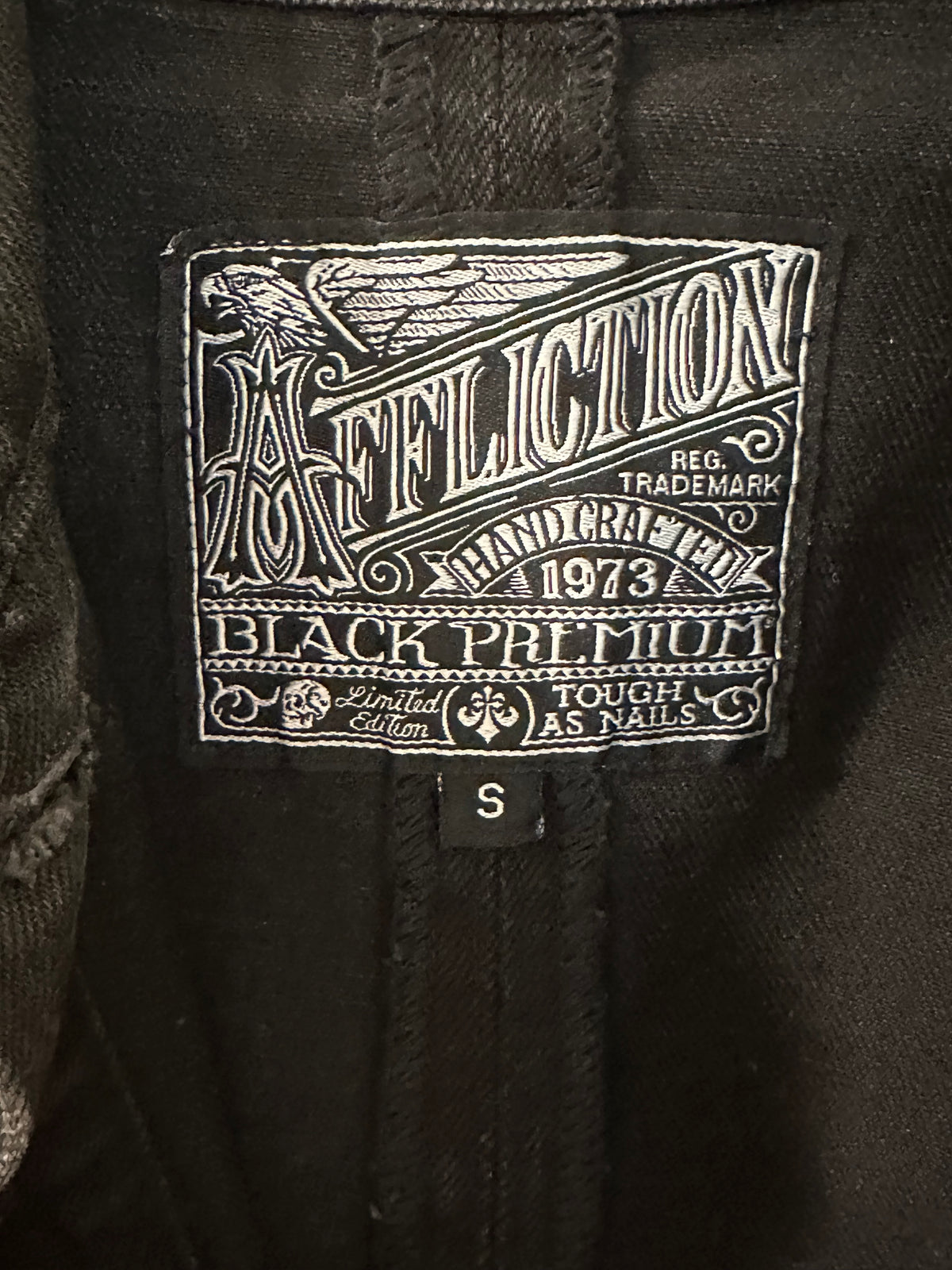 NWOT Affliction Limited Edition Jacket 
“Black Premium - Tough as Nails”